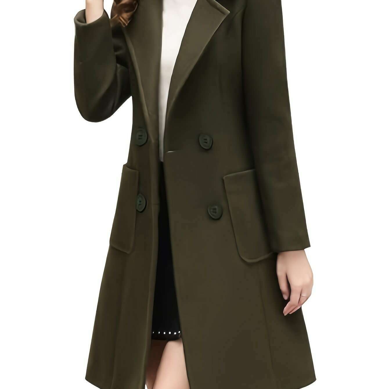 Women's Winter Blend Mid-Length Double-Breasted Coat