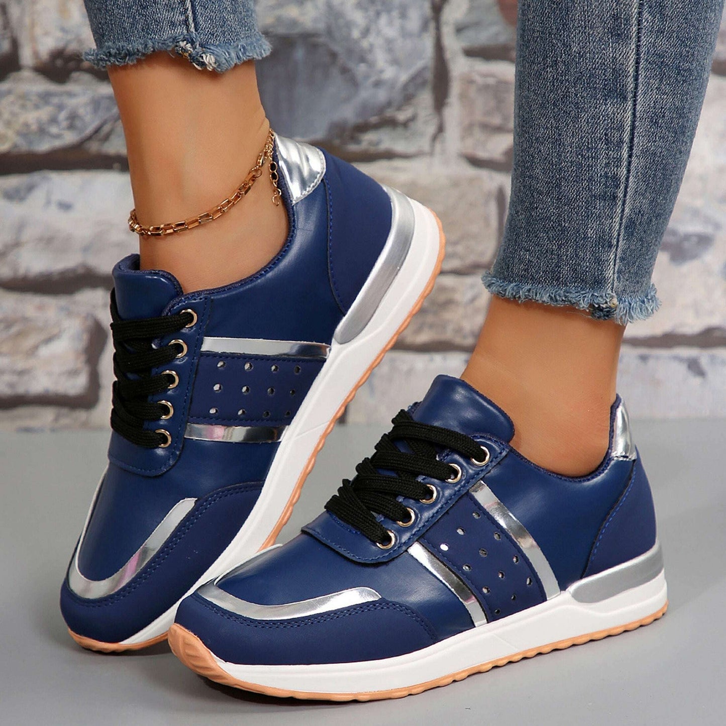 Women's Platform Walking Shoes Arch Support Non-Slip Sneakers