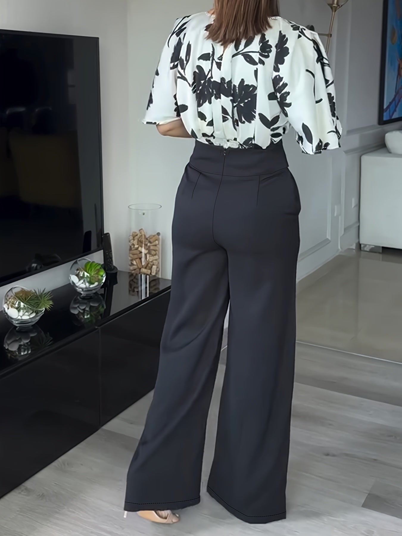 Floral Print Blazer Set – Women’s Blazer & Pants