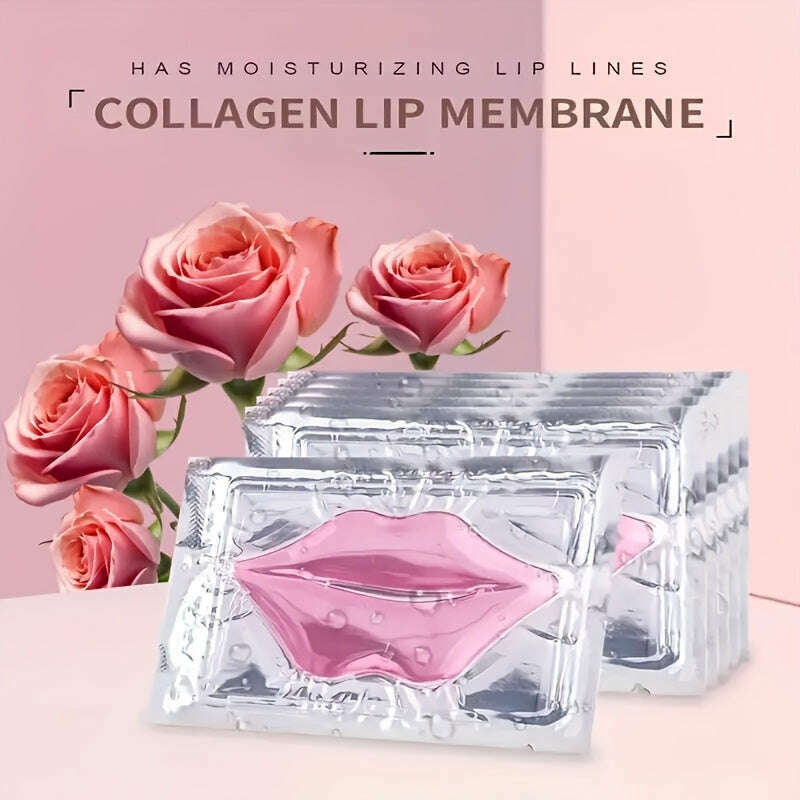 20pcs Collagen Crystal Lip Mask: Moisturize & Smooth