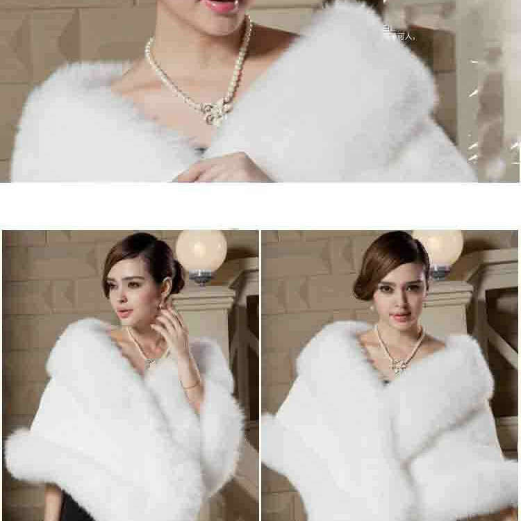 Elegant Faux Fur Bridal Wrap – Perfect for Winter Weddings