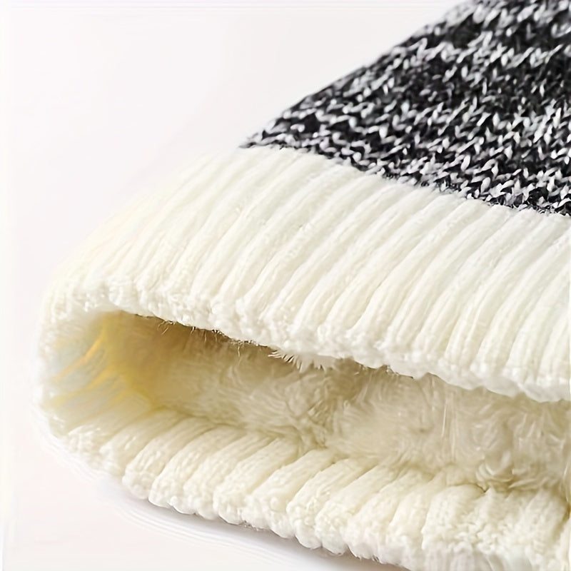 Winter Beanie – Thick Fleece-Lined Windproof Hat