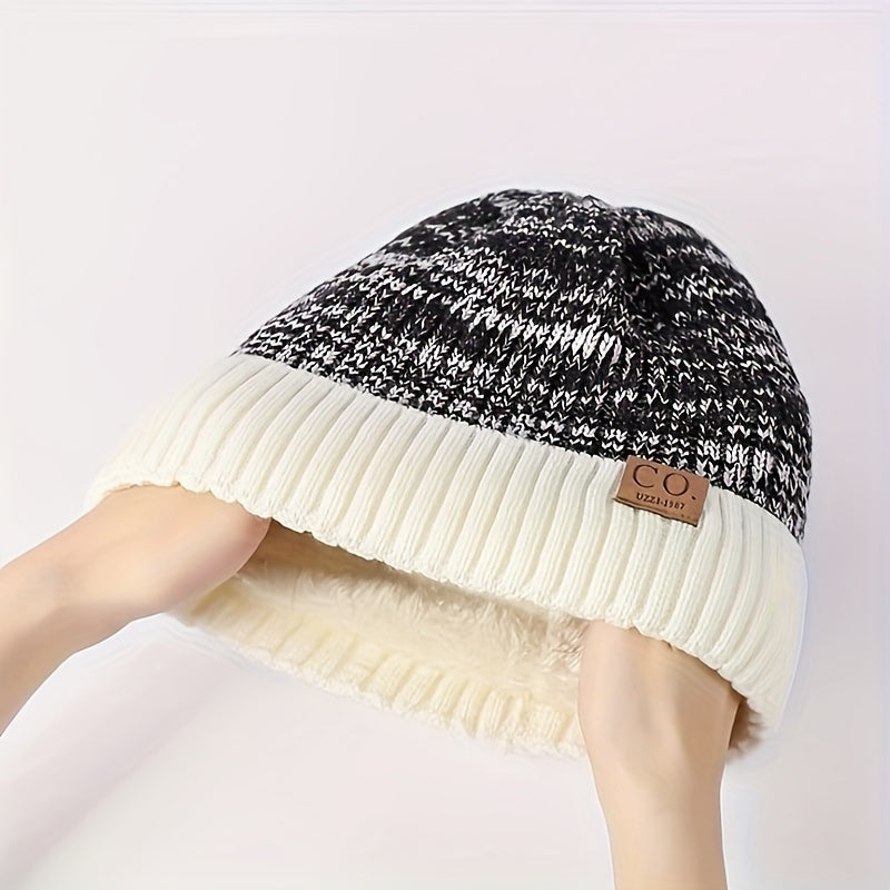 Winter Beanie – Thick Fleece-Lined Windproof Hat