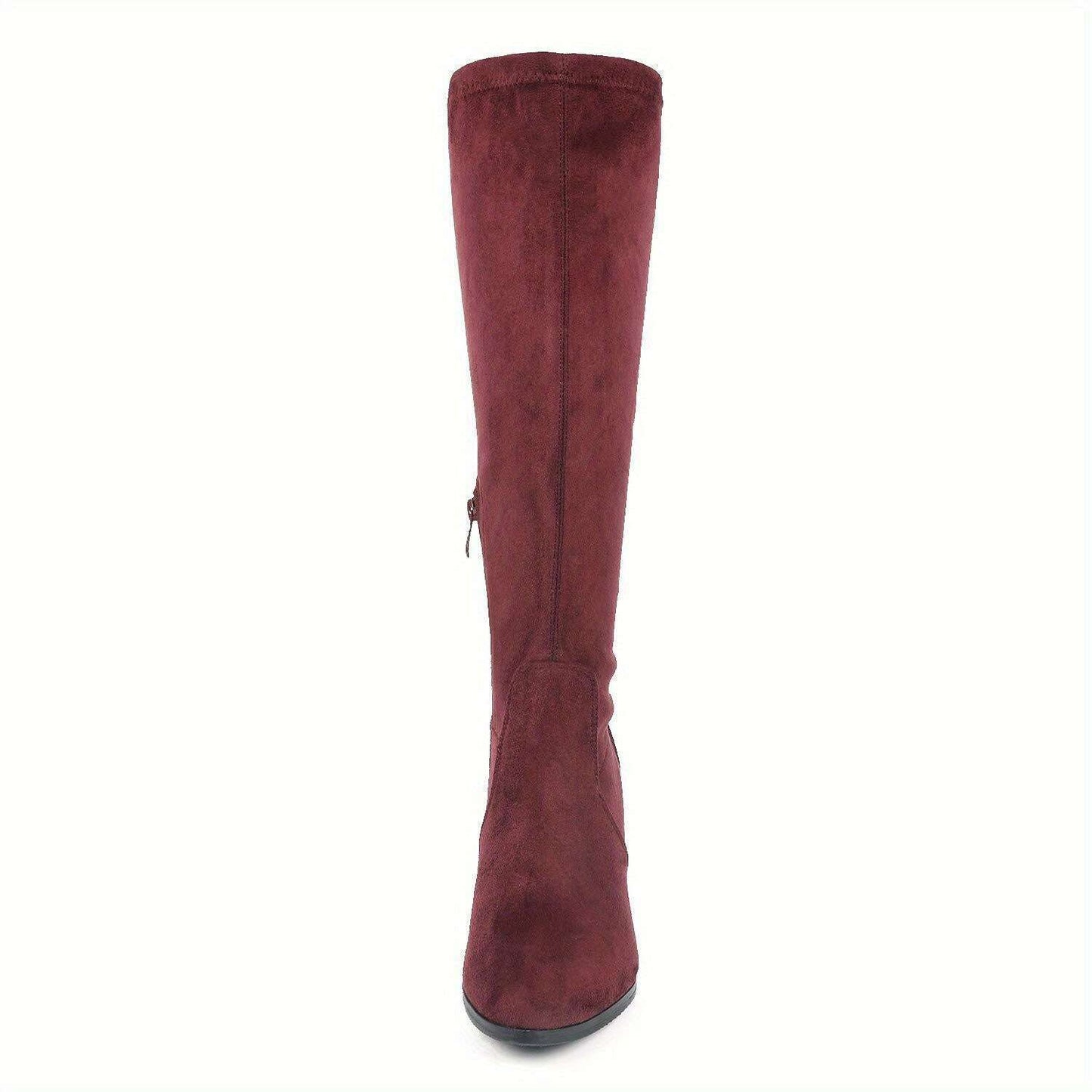 Block Heel Knee-High Winter Boots