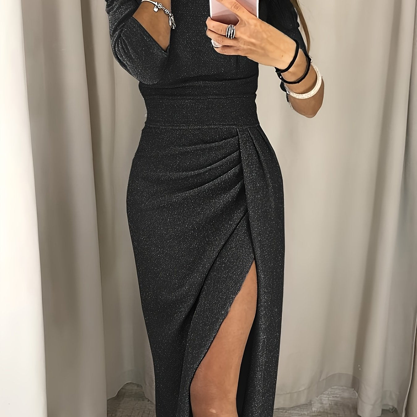 Women's Sexy Glitter party dress - Formal Evening gown, Figure-Hugging Bodycon Party dress, Elegant Formal event & Nightclub Outfit for Women