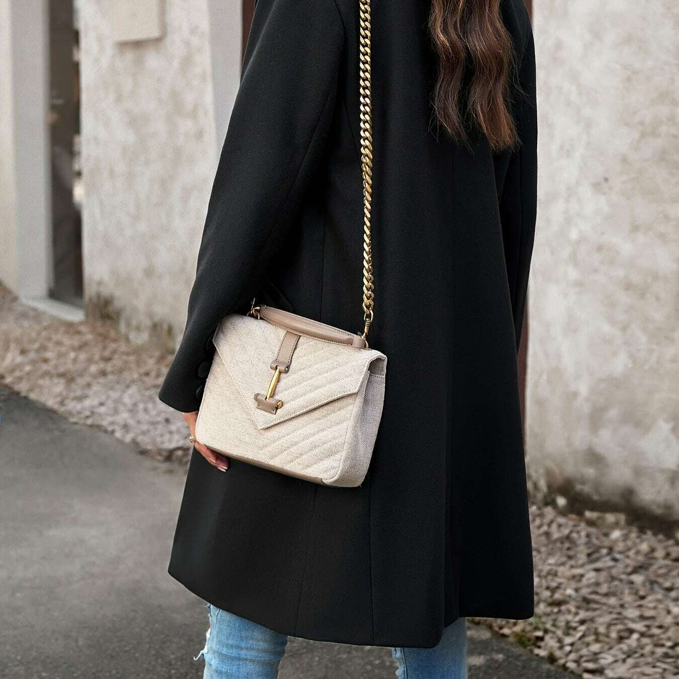 Women's Solid Color Commuter Blazer with Collar and Pockets