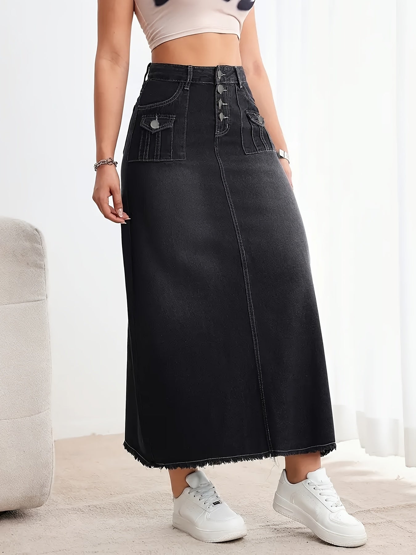 Women'S New Casual Elastic Versatile Multi-bag Beard Dress