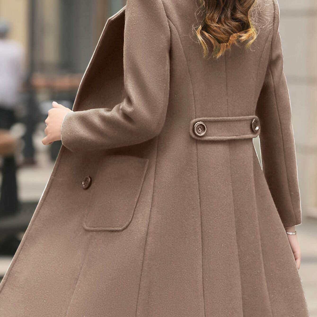 Women's Winter Blend Mid-Length Double-Breasted Coat
