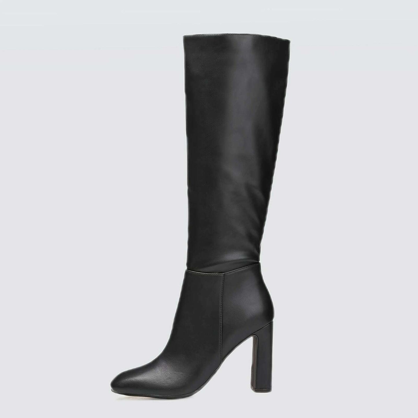 Women's Chunky Heeled Knee High Boots