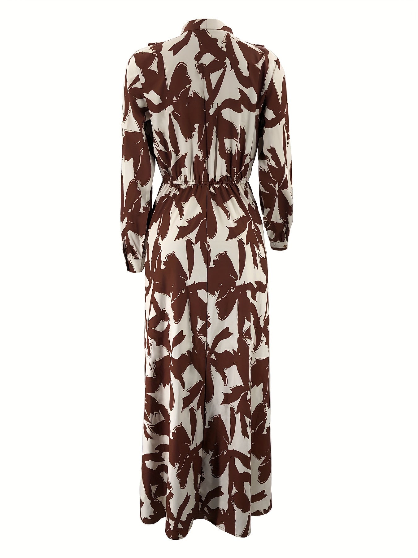 Women's Middle Eastern Muslim Print Long Dress