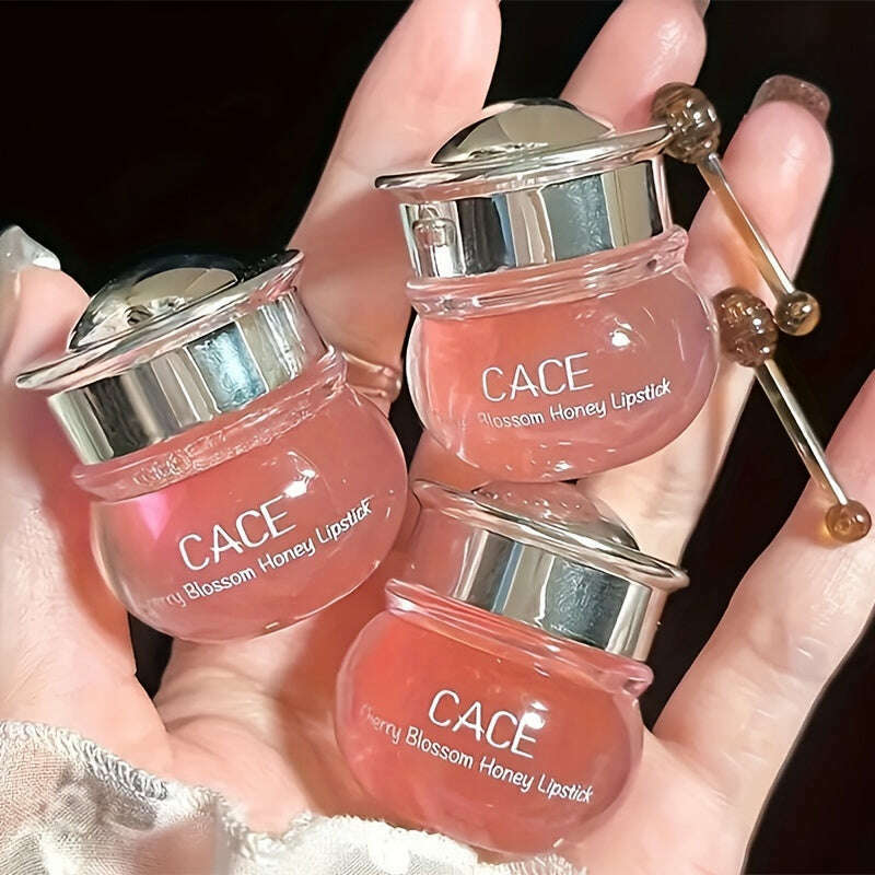 3pcs Rose Cherry Peach Lip Balm Set