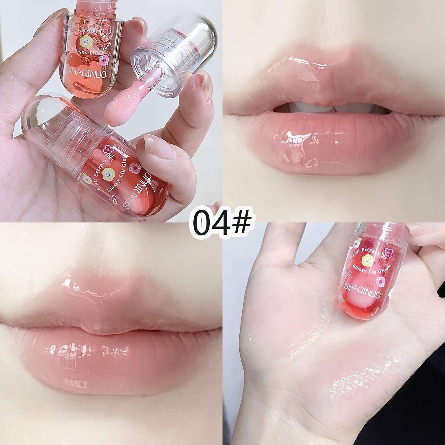 Three-Piece Fruit Essence Lip Oil Set: Plump & Moisturizing