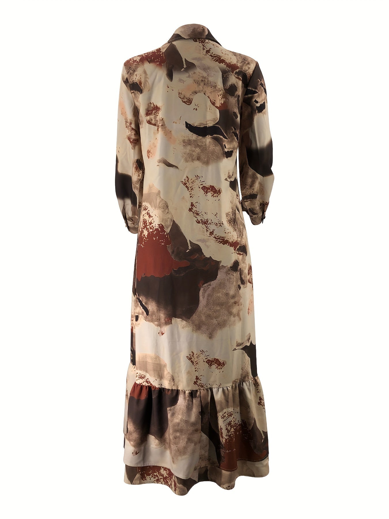 Women's Middle Eastern Muslim Temperament Printed Long Dress