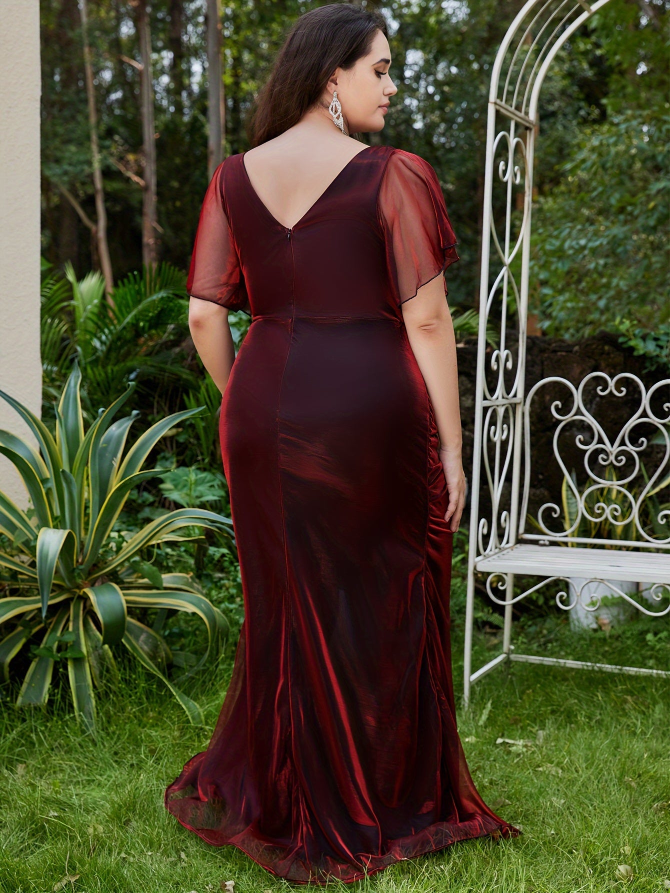 Plus Size Ombre Bodycon Dress – Sophisticated & Stylish