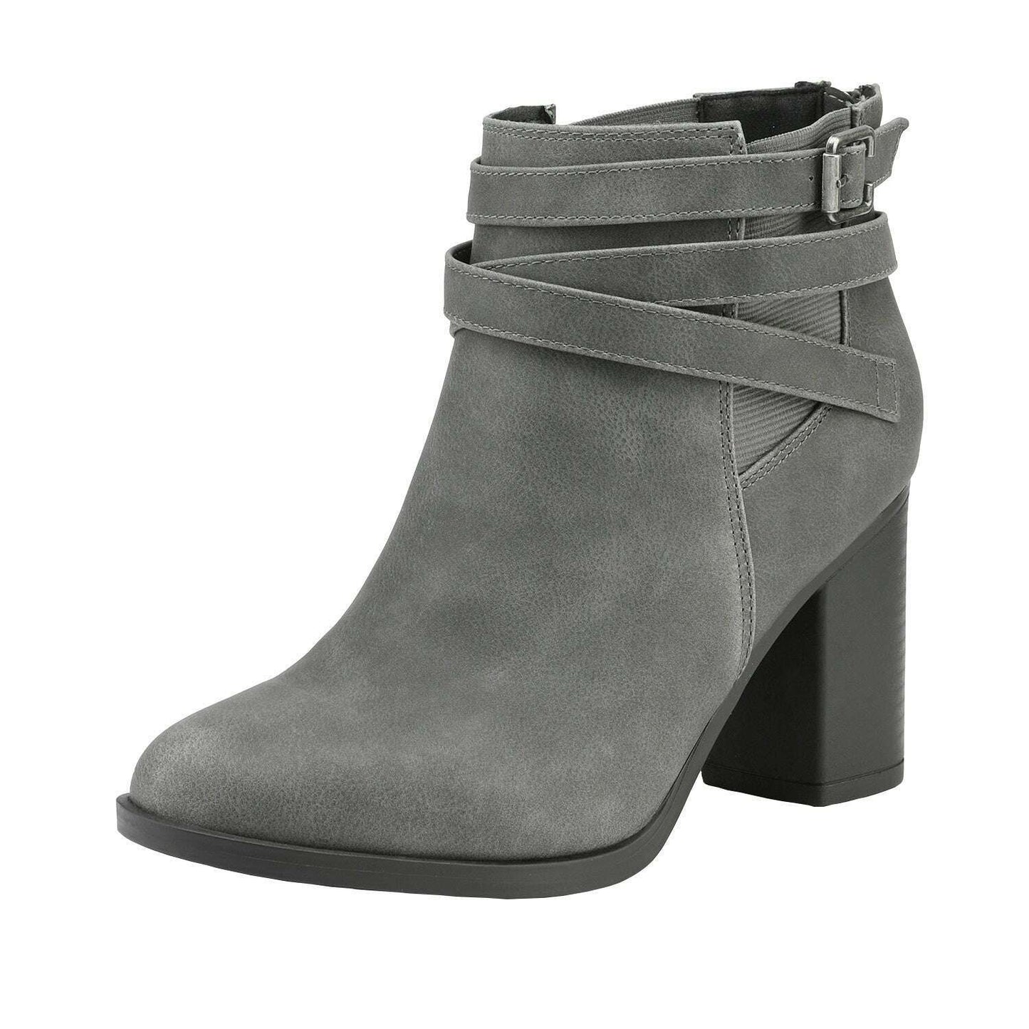 Women's Chunky High Heel Ankle Boots Close Toe Fall Heeled Booties Shoes, Autumn Winter Boots, fit spring, summer, autumn and winter