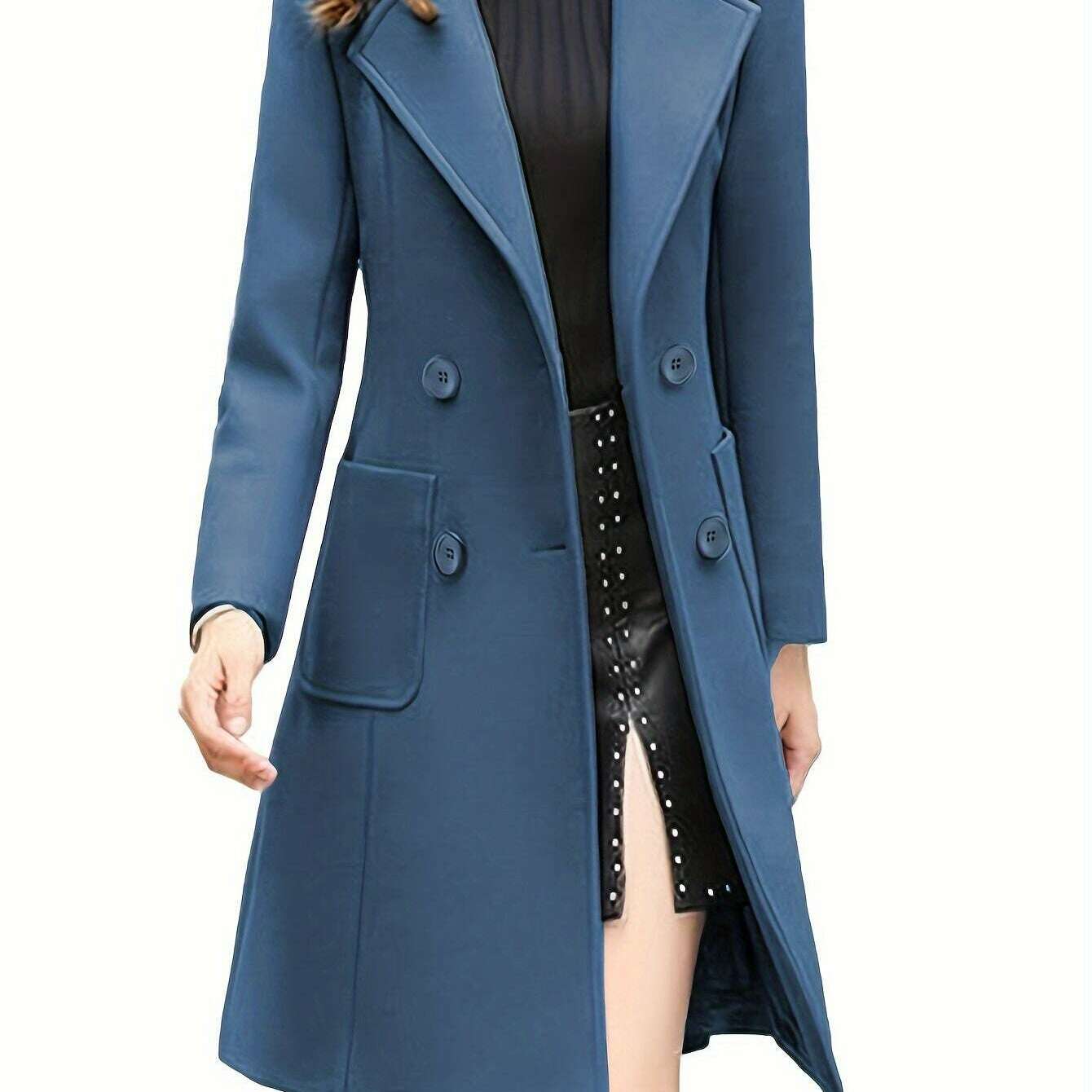 Women's Winter Blend Mid-Length Double-Breasted Coat