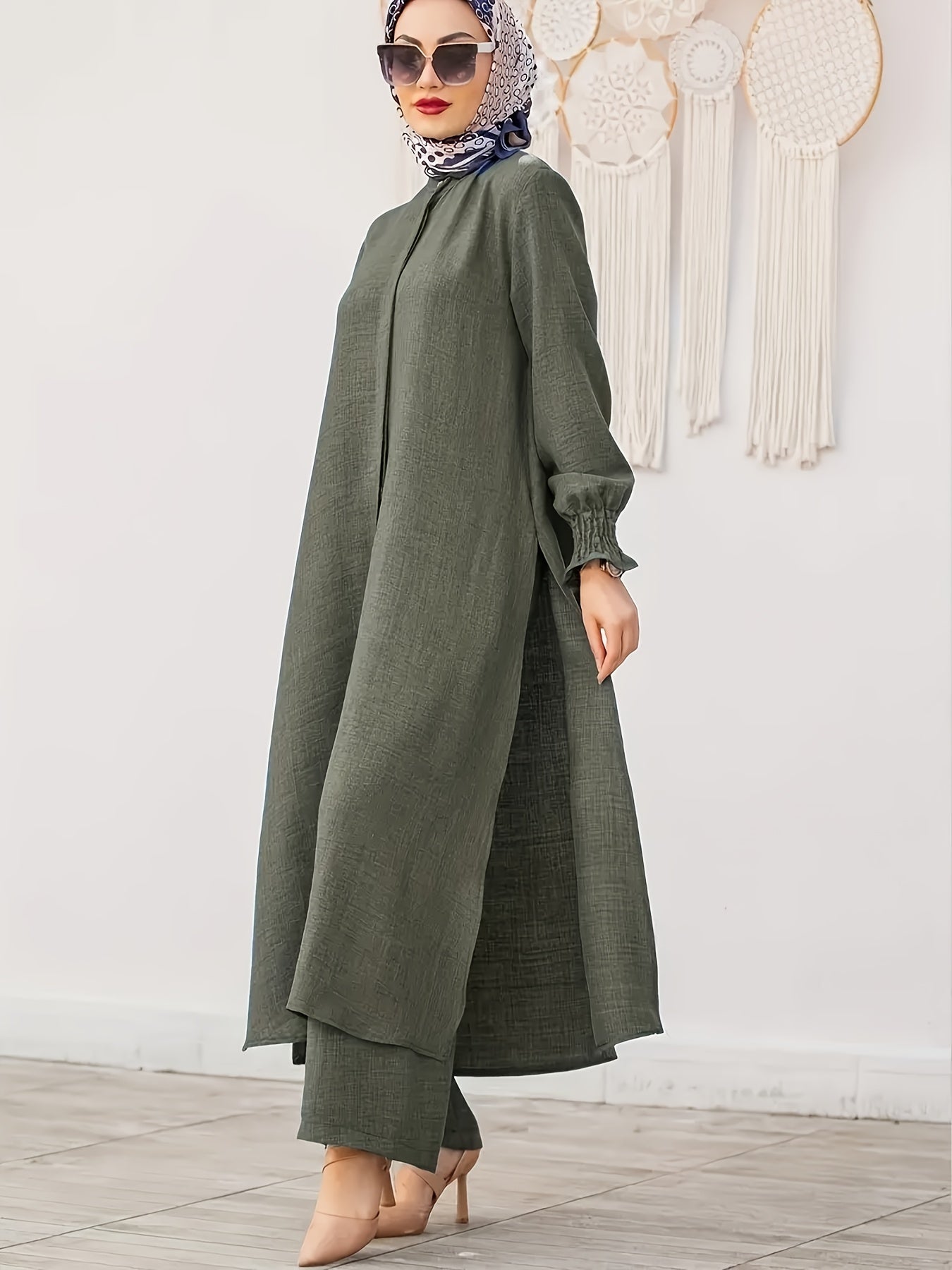 Stylish, Elegant, and Comfortable Muslim Outfit 9006