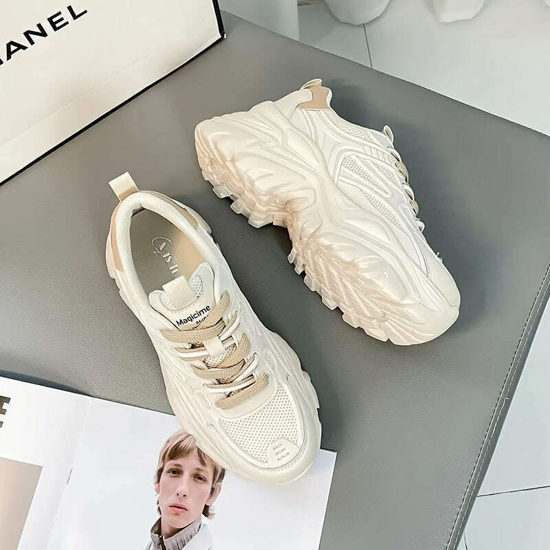 Women's Pure White Sports Shoes