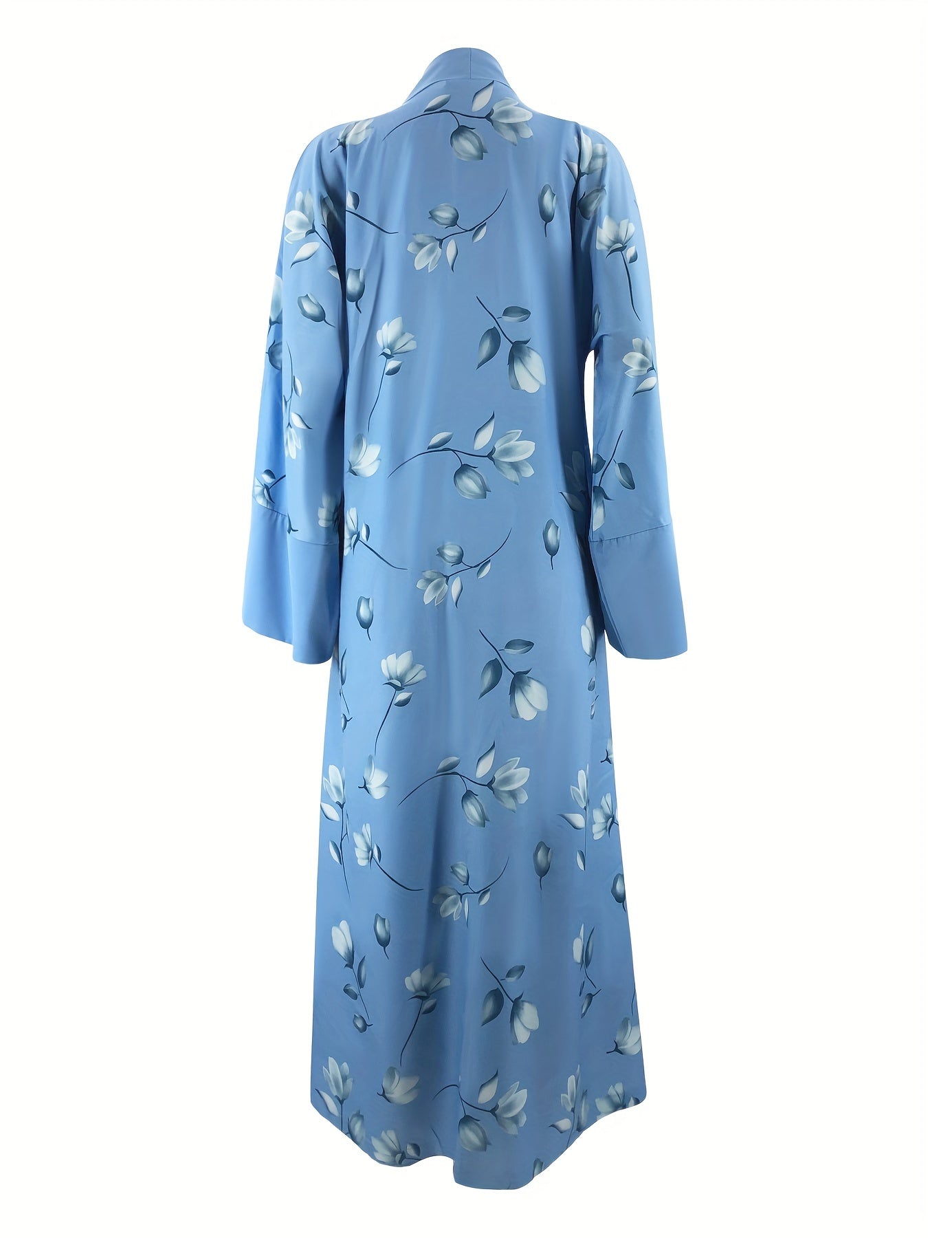 Middle Eastern Muslim Print Jumpsuit Two-Piece Set for Women Without Headscarf