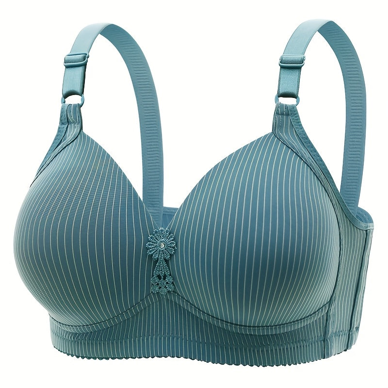 5pcs Seamless Push-Up Bras for Women Comfortable Breathable Bras, Plus Size Bra, Maternity Bra for Women, Adjustable Maternity Bras, Nursing Bras Plus Size, Front Button Bra, Nursing Support, Comfortable Lingerie, Elegant Lin