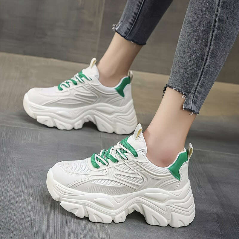 Women's Pure White Sports Shoes