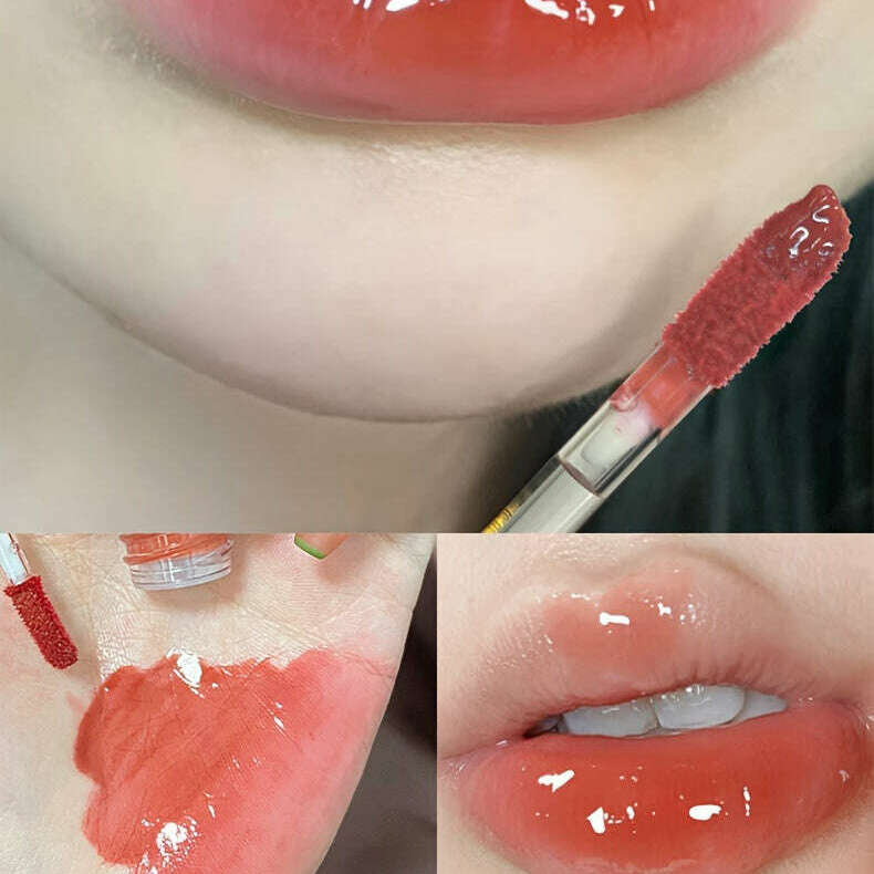 Bear Dudu Mirror Lip Glaze: Non-Fading, Whitening, Glossy Finish