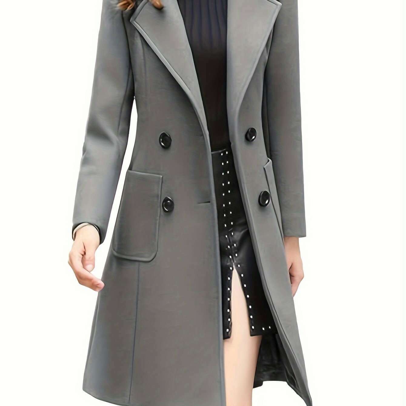 Women's Winter Blend Mid-Length Double-Breasted Coat