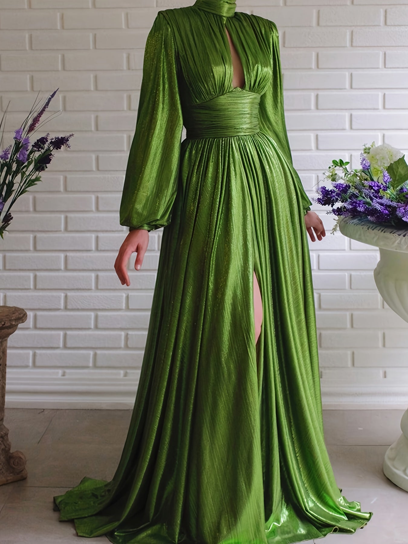 Women's Elegant Formal & Casual Dress - Long Formal party, Office, Beach Vacation Outfit - Machine Washable Elegant Evening Gown for Women