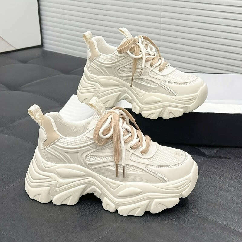 Women's Pure White Sports Shoes