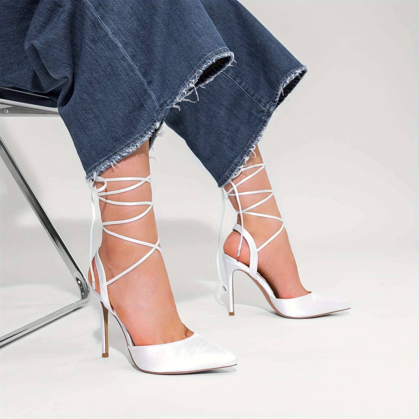 DREAM PAIRS Sale Women's High Heels Pointed Toe Wedding High Heels