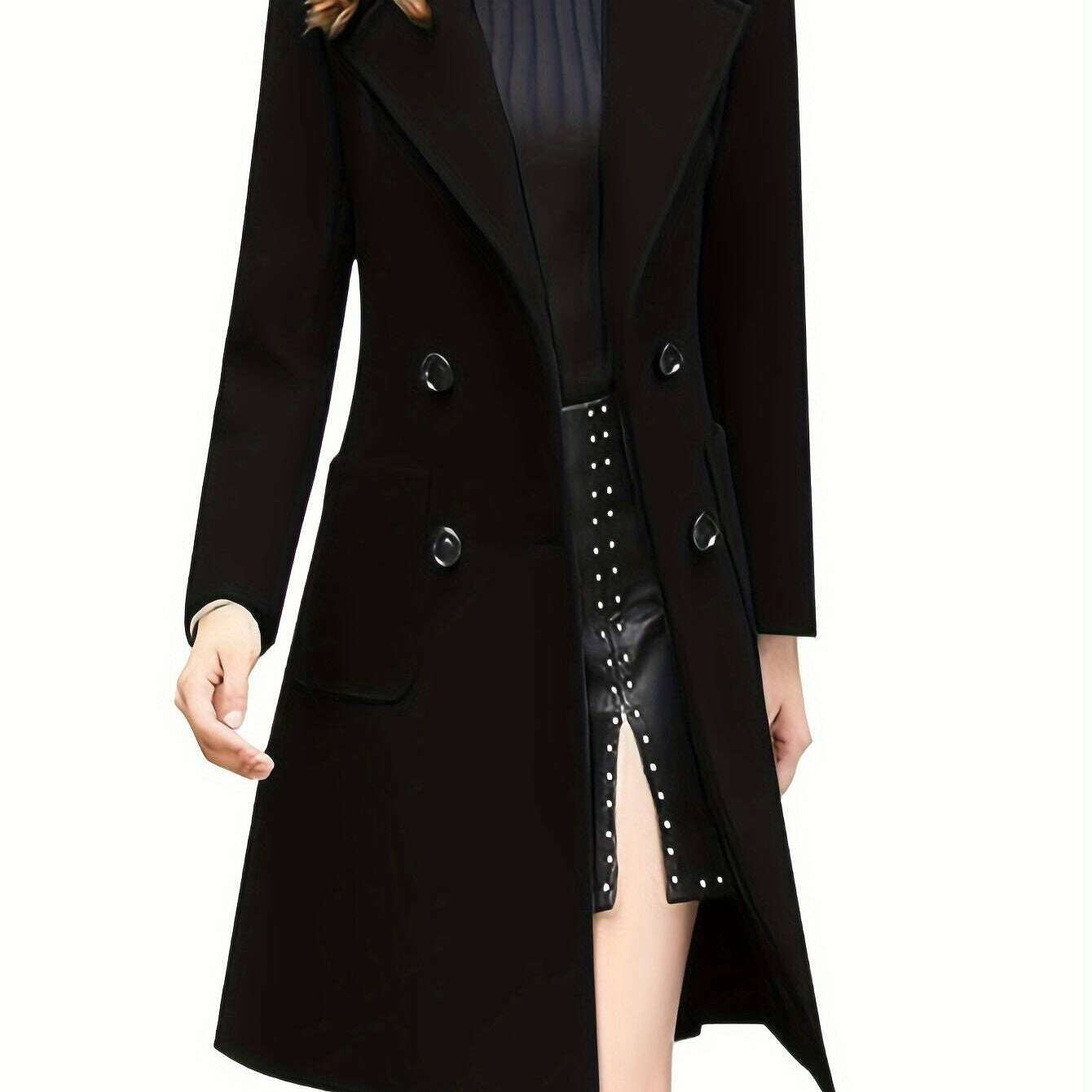Women's Winter Blend Mid-Length Double-Breasted Coat
