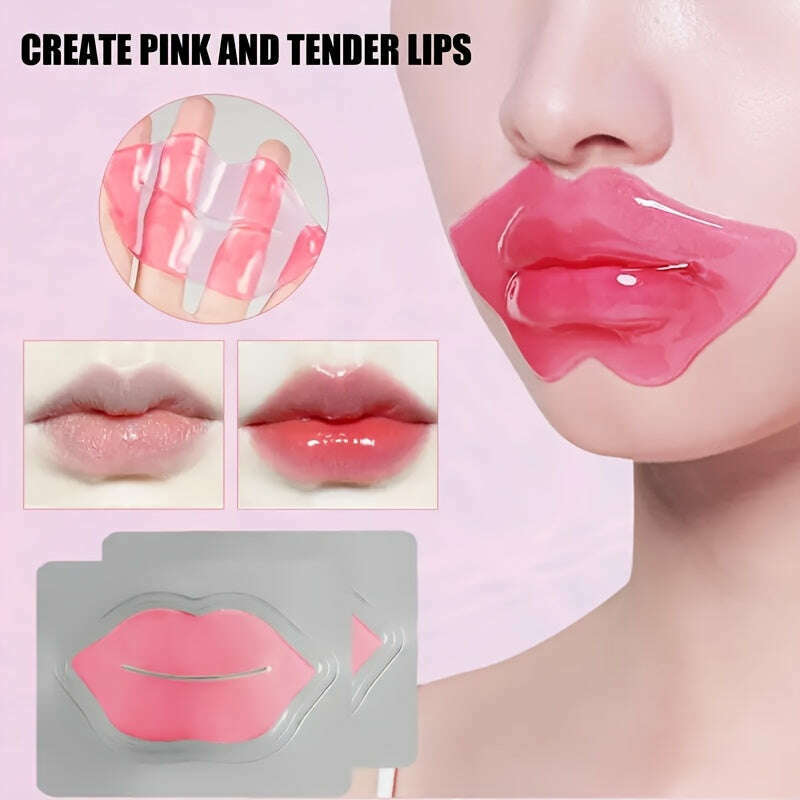 20pcs Collagen Crystal Lip Mask: Moisturize & Smooth