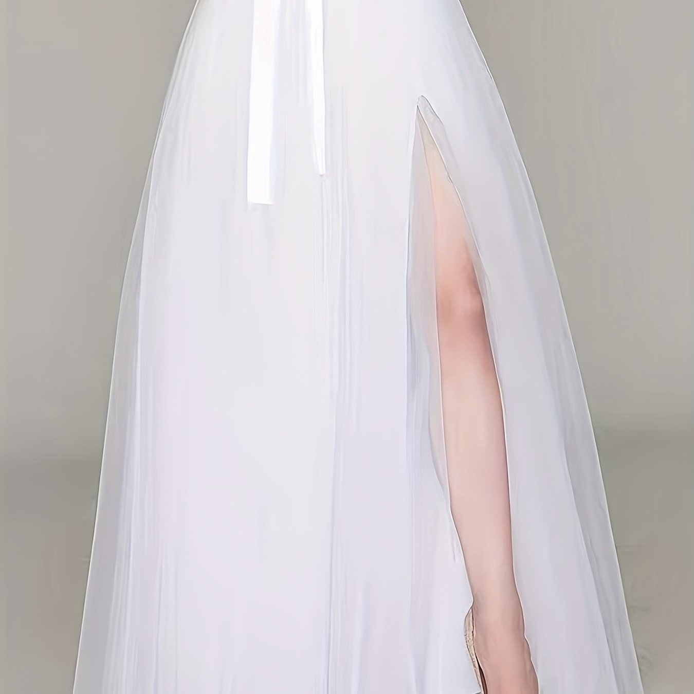 Women’s Elegant High-Waist Maxi Skirt – Tulle A-Line