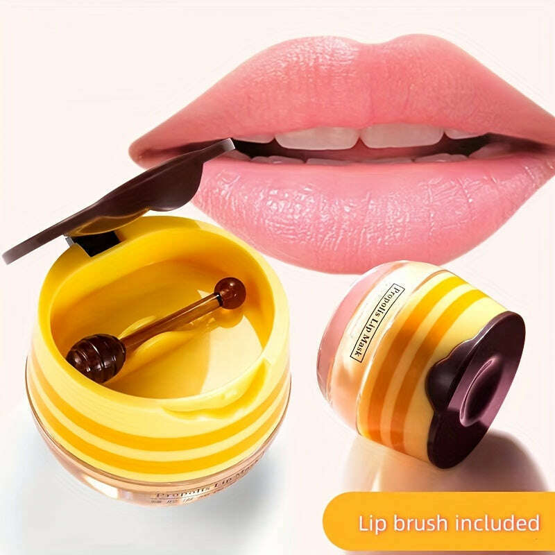 Nourishing Honey Lip Balm & Mask Duo: Hydrating & Repairing