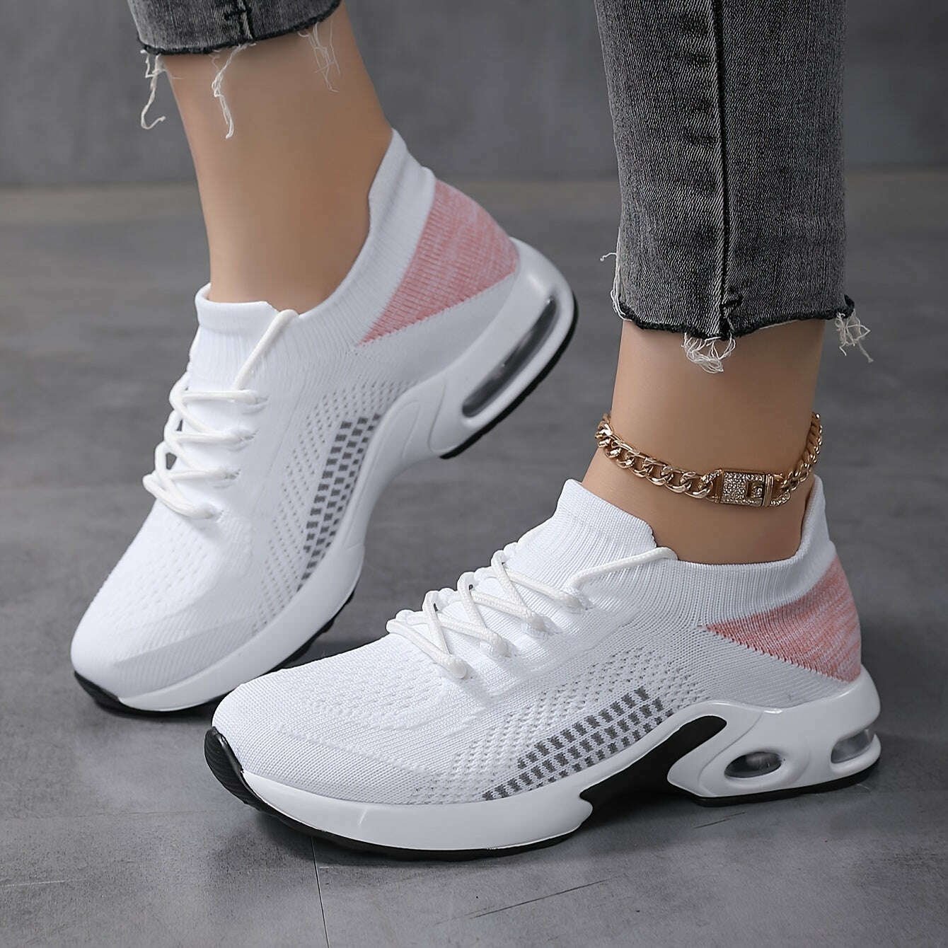 Women's Breathable Knitted Sock Sneakers