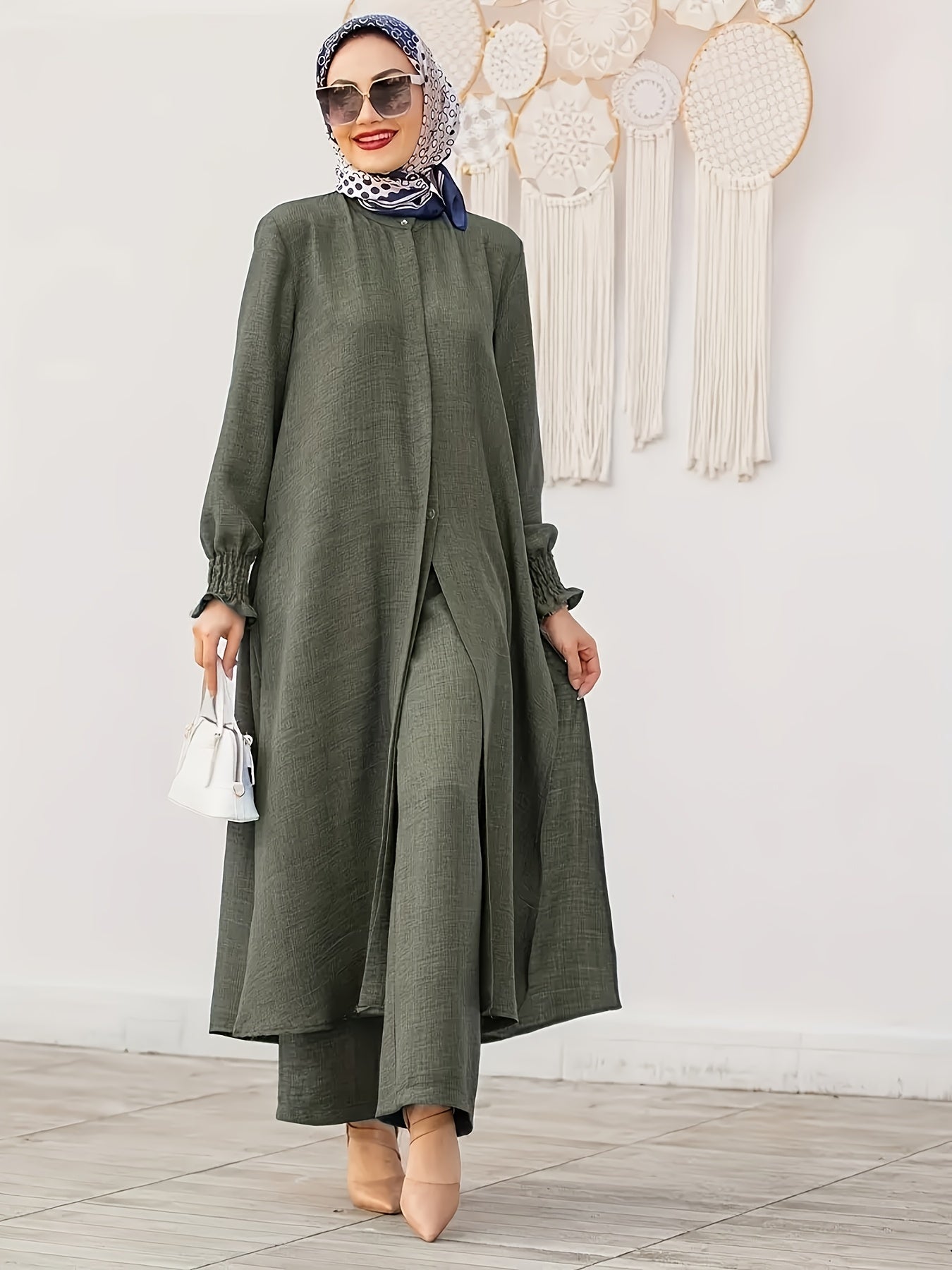 Stylish, Elegant, and Comfortable Muslim Outfit 9006