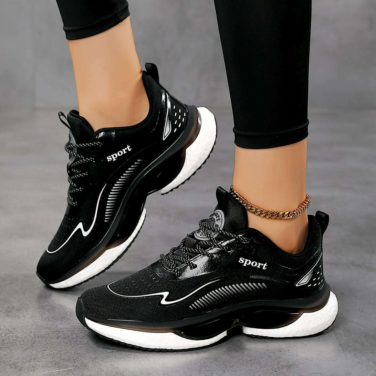 Women's Breathable Mesh Platform Sneakers