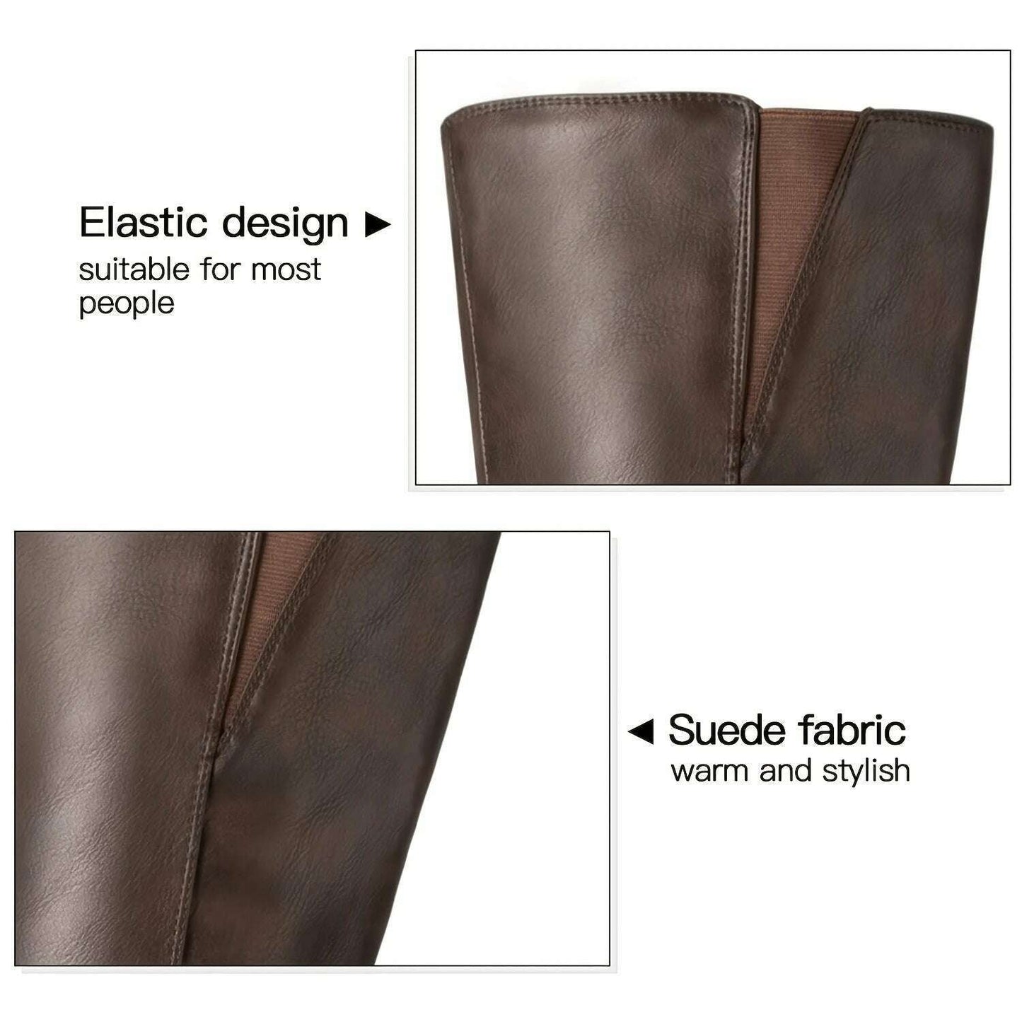 TOPVITA Elegant Knee High Boots for Women