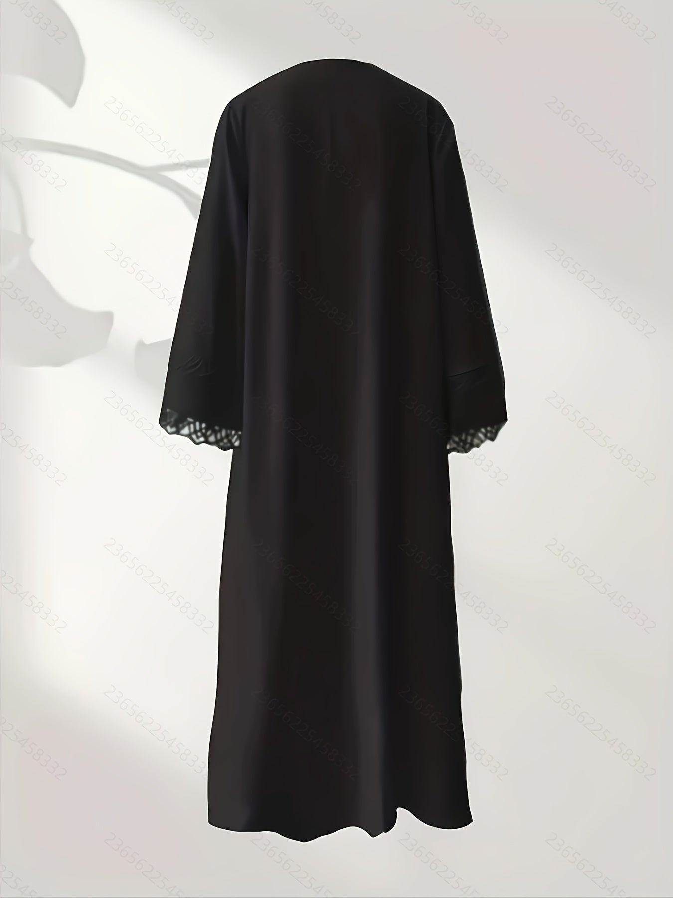 Open Robe Set with Lace, Sleeveless Vest Dress 2pcs - Lightweight, Simple and Breathable, Suitable for Spring/Summer
