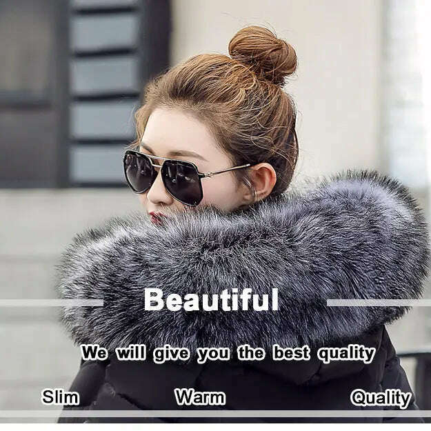 Fashion Slim Winter Jacket – Cotton Padded, Warm, Long Parka - D&M Boutique