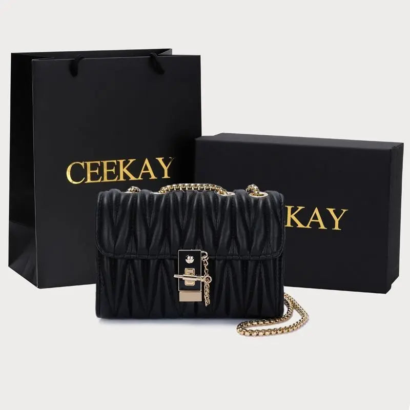 Geometric Luxury Designer Crossbody Bag for Women