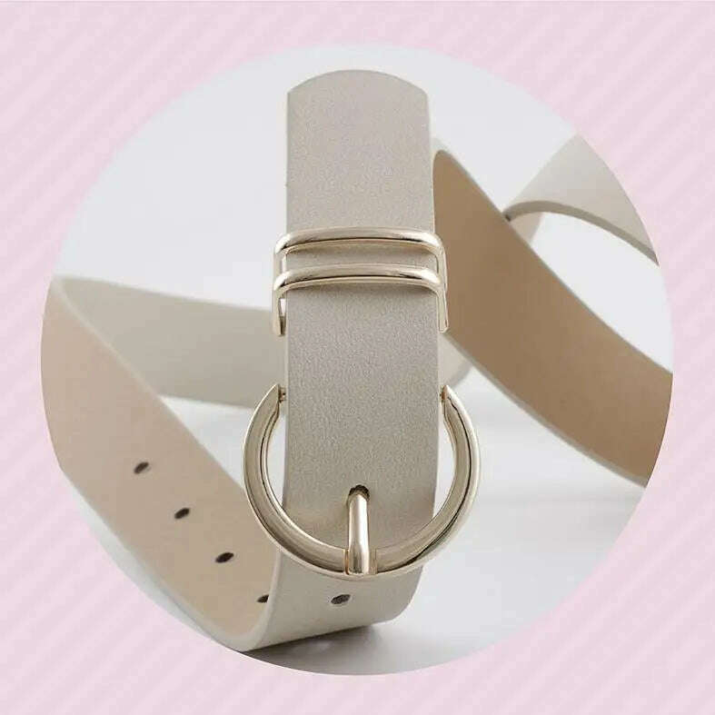 High-Quality Faux Leather Designer Women's Belt