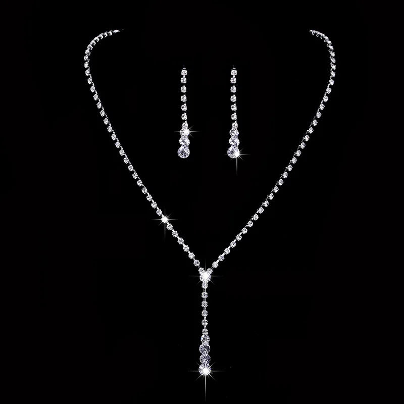 Elegant Crystal Bride Jewelry Set