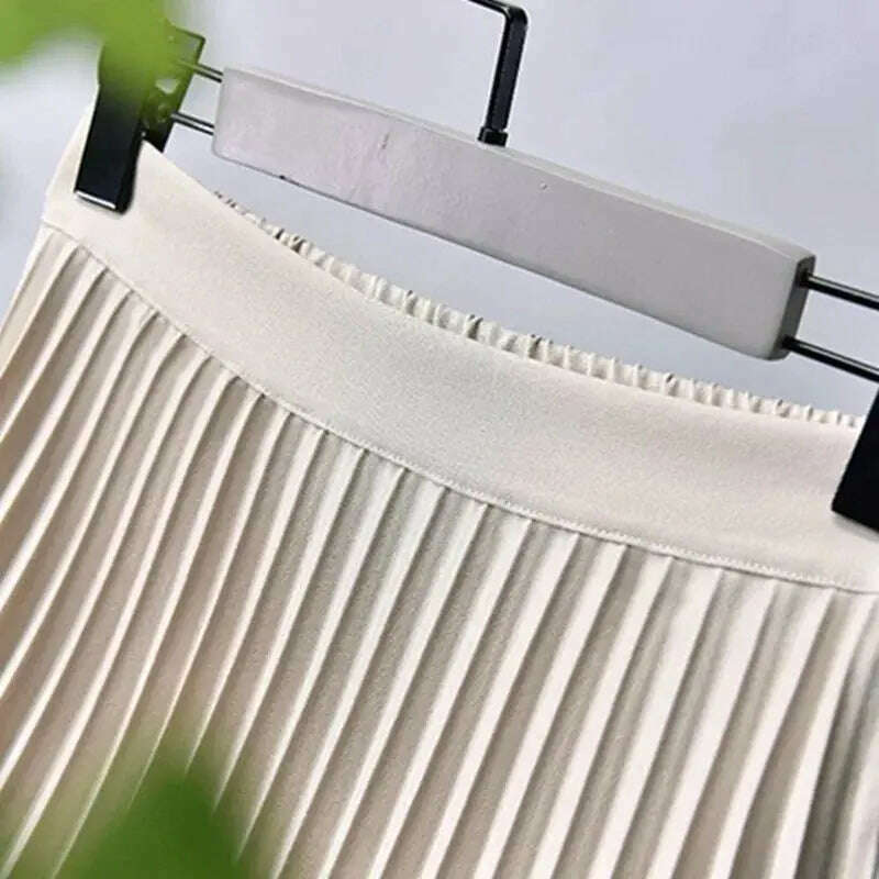 Designer Pleated Skirt – High Waist, Elegant, Luxury Fashion - D&M Boutique