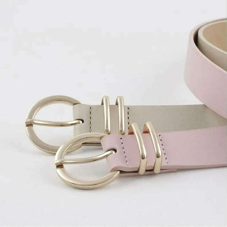 High-Quality Faux Leather Designer Women's Belt
