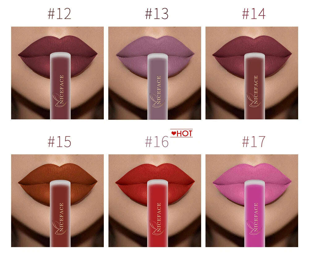 NICEFACE Nude Matte Liquid Lipstick
