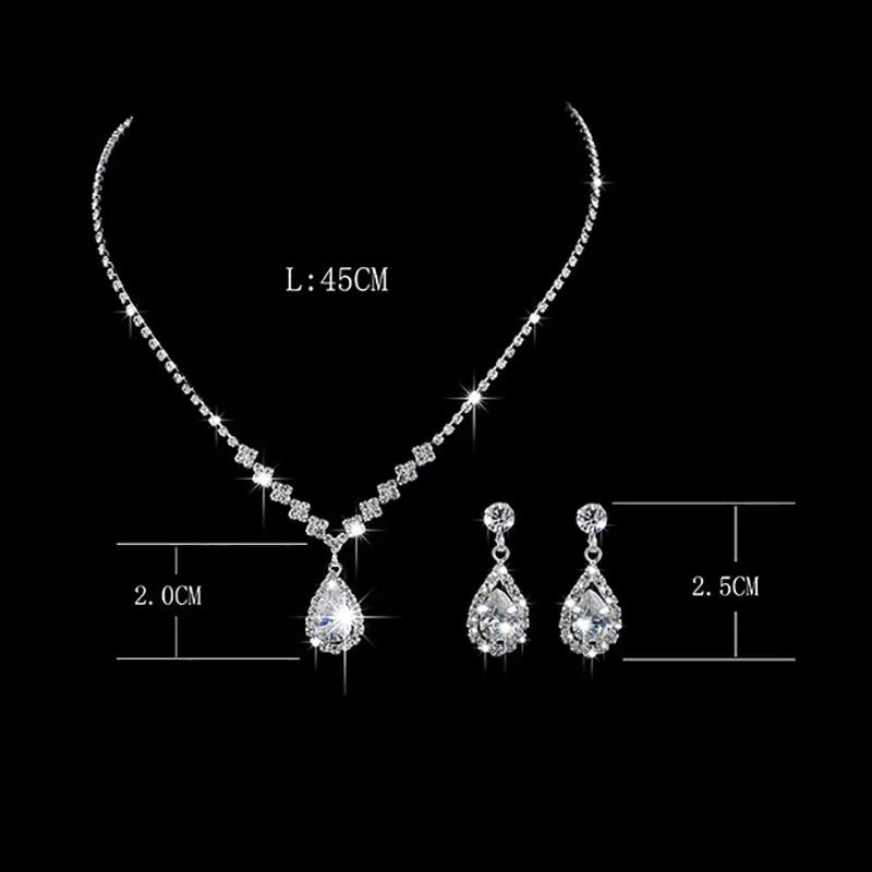 Elegant Crystal Bride Jewelry Set