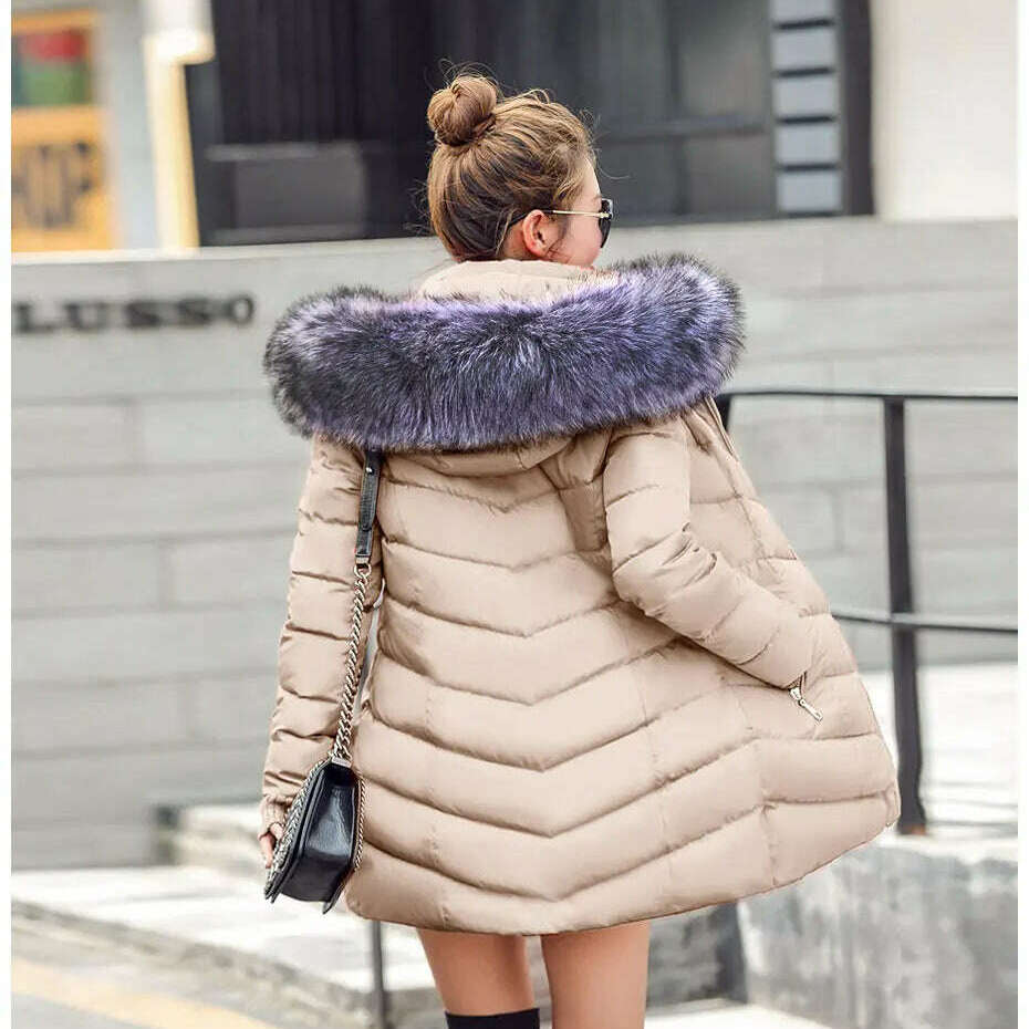Fashion Slim Winter Jacket – Cotton Padded, Warm, Long Parka - D&M Boutique