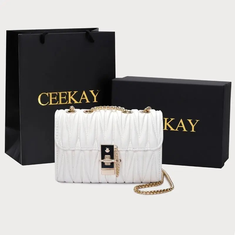 Geometric Luxury Designer Crossbody Bag for Women