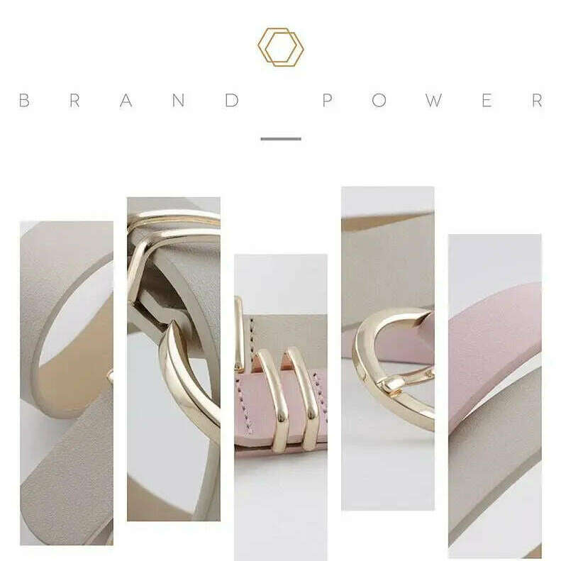 High-Quality Faux Leather Designer Women's Belt